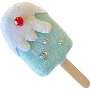 クリームソーダアイスのきらきらキーホルダー｜オンライン
