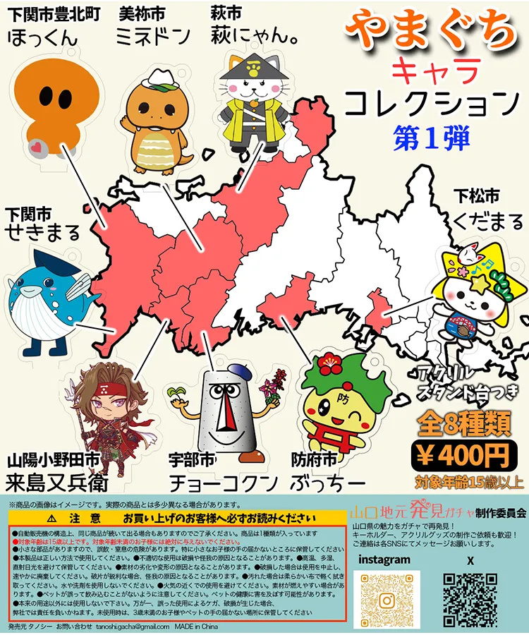 やまぐちキャラコレクション第１弾